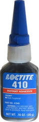 Loctite - 0.70 oz Bottle Black Instant Adhesive - Series 410, 90 sec Fixture Time, 24 hr Full Cure Time, Bonds to Metal, Plastic & Rubber - Benchmark Tooling