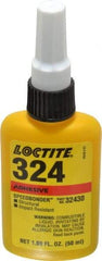 Loctite - 50 mL Bottle Structural Adhesive - 5 min Working Time, 3,000 to 3,600 psi Shear Strength, Series 324 - Benchmark Tooling