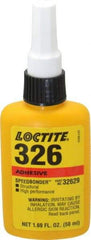 Loctite - 50 mL Bottle Structural Adhesive - 1 min Working Time, 2,200 psi Shear Strength, Series 326 - Benchmark Tooling