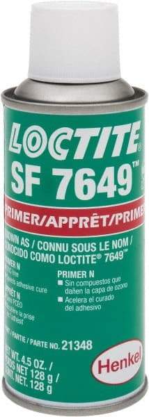 Loctite - 4.5 Fluid Ounce Can, Green, Liquid Primer - Series 7649 - Benchmark Tooling