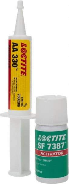 Loctite - 25 mL Aerosol Two Part Acrylic Adhesive - 5 min Working Time, Series 330 - Benchmark Tooling