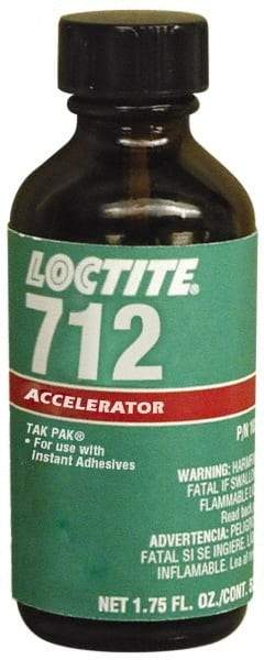 Loctite - 1.75 Fluid Ounce, Clear Adhesive Accelerator - For Use with Instant Adhesive - Benchmark Tooling