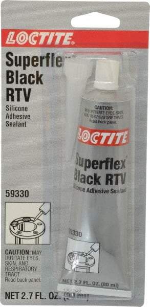 Loctite - 80 mL Tube Black RTV Silicone Joint Sealant - 30 min Tack Free Dry Time, 24 hr Full Cure Time, Series 193 - Benchmark Tooling