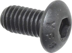 Value Collection - #10-32 UNF Hex Socket Drive, Button Screw - Alloy Steel, Black Oxide Finish, 3/8" Length Under Head - Benchmark Tooling