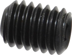 Value Collection - 3/8-16 UNC, 1/2" OAL, Cup Point Set Screw - Grade 8 Alloy Steel, 3/16" Key - Benchmark Tooling