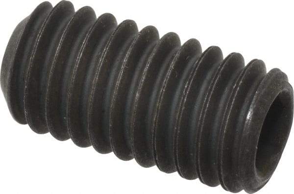 Value Collection - 3/8-16 UNC, 3/4" OAL, Cup Point Set Screw - Grade 8 Alloy Steel, 3/16" Key - Benchmark Tooling