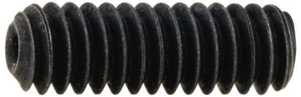 Value Collection - 3/8-16 UNC, 1" OAL, Cup Point Set Screw - Grade 8 Alloy Steel, 3/16" Key - Benchmark Tooling