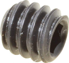 Value Collection - 1/4-20 UNC, 1/4" OAL, Cup Point Set Screw - Grade 8 Steel, 1/8" Key - Benchmark Tooling