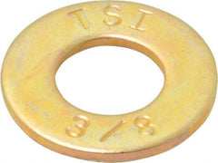Value Collection - 3/8" Screw, Grade 8 Alloy Steel SAE Flat Washer - 13/32" ID x 13/16" OD, 1/16" Thick - Benchmark Tooling