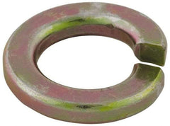 Value Collection - 7/16", 0.109" Thick Split Lock Washer - Grade 8 Alloy Steel, Zinc-Plated Finish, 0.44" Min ID, 0.45" Max ID, 0.683" Min OD, 0.776" Max OD - Benchmark Tooling