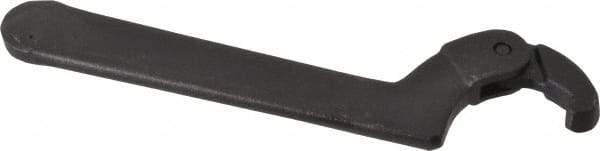 Martin Tools - 3/4" to 2" Capacity, Adjustable Hook Spanner Wrench - 6-3/8" OAL, 1/8" Hook Pin Height - Benchmark Tooling