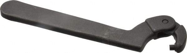 Martin Tools - 3/4" to 2" Capacity, Adjustable Pin Spanner Wrench - 6-3/8" OAL, 5/32" Hook Pin Height - Benchmark Tooling