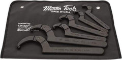 Martin Tools - 3/4" to 6-1/4" Capacity, Pin Spanner Wrench Set - Adjustable - Benchmark Tooling