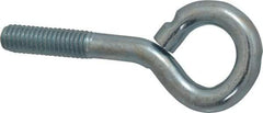 Gibraltar - 3/8-16, Zinc-Plated Finish, Steel Wire Turned Open Eye Bolt - 1-1/4" Thread Length, 3/4" ID x 1-1/2" OD, 2" Shank Length - Benchmark Tooling