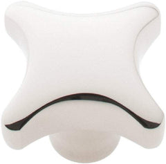 KIPP - 1.57" Head Diam, 4 Point Lobed Knob - 5/16-18 Hole, Stainless Steel - Benchmark Tooling