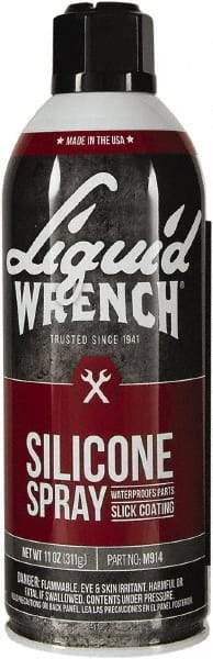 Liquid Wrench - 15 oz Aerosol Silicone Lubricant - Clear Yellow - Benchmark Tooling