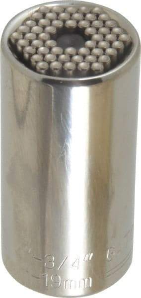 Gator Grip - 3/8" Drive, 1/4" Socket, Self Adusting Socket - 6 Points, 2" OAL - Benchmark Tooling