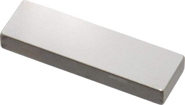 Mitutoyo - 0.144" Rectangular Steel Gage Block - Accuracy Grade AS-1, Includes Certificate of Inspection - Benchmark Tooling