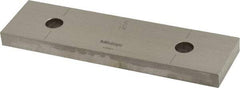 Mitutoyo - 5" Rectangular Steel Gage Block - Accuracy Grade AS-1, Includes Certificate of Inspection - Benchmark Tooling