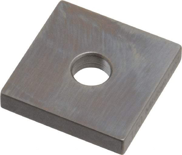 Mitutoyo - 0.17" Square Steel Gage Block - Accuracy Grade 0, Includes Certificate of Inspection - Benchmark Tooling