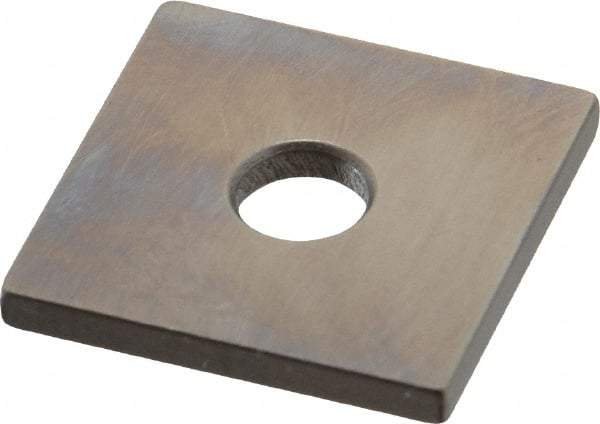 Mitutoyo - 0.103" Square Steel Gage Block - Accuracy Grade 0, Includes Certificate of Inspection - Benchmark Tooling