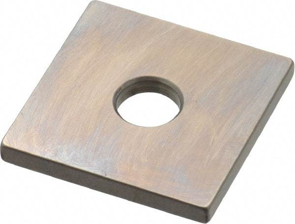 Mitutoyo - 0.105" Square Steel Gage Block - Accuracy Grade 0, Includes Certificate of Inspection - Benchmark Tooling