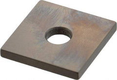 Mitutoyo - 0.121" Square Steel Gage Block - Accuracy Grade 0, Includes Certificate of Inspection - Benchmark Tooling