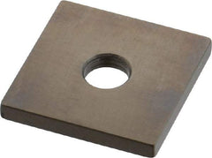 Mitutoyo - 0.122" Square Steel Gage Block - Accuracy Grade 0, Includes Certificate of Inspection - Benchmark Tooling