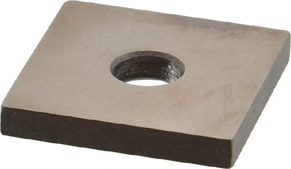 Mitutoyo - 0.136" Square Steel Gage Block - Accuracy Grade 0, Includes Certificate of Inspection - Benchmark Tooling