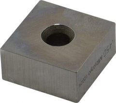 Mitutoyo - 0.45" Square Steel Gage Block - Accuracy Grade 0, Includes Certificate of Inspection - Benchmark Tooling