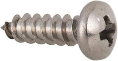 Value Collection - #4 Pan Head Phillips Sheet Metal Screw - Stainless Steel, 3/8" Length Under Head, Grade 316 - Benchmark Tooling