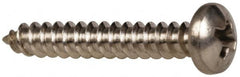 Value Collection - #4 Pan Head Phillips Sheet Metal Screw - Stainless Steel, 3/4" Length Under Head, Grade 316 - Benchmark Tooling
