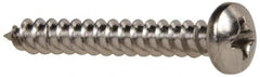 Value Collection - #6 Pan Head Phillips Sheet Metal Screw - Stainless Steel, 1" Length Under Head, Grade 316 - Benchmark Tooling