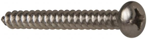 Value Collection - #6 Pan Head Phillips Sheet Metal Screw - Stainless Steel, 1-1/4" Length Under Head, Grade 316 - Benchmark Tooling
