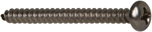 Value Collection - #6 Pan Head Phillips Sheet Metal Screw - Stainless Steel, 1-1/2" Length Under Head, Grade 316 - Benchmark Tooling
