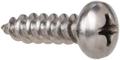 Value Collection - #8 Pan Head Phillips Sheet Metal Screw - Stainless Steel, 5/8" Length Under Head, Grade 316 - Benchmark Tooling