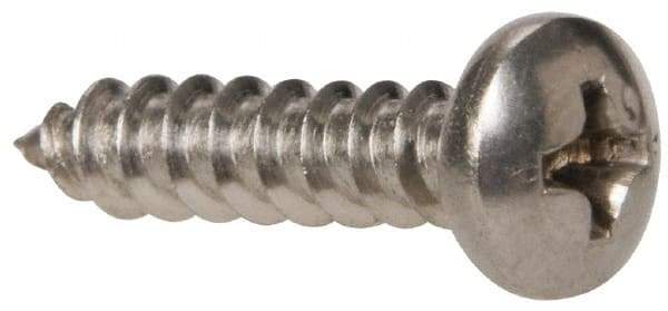 Value Collection - #8 Pan Head Phillips Sheet Metal Screw - Stainless Steel, 3/4" Length Under Head, Grade 316 - Benchmark Tooling