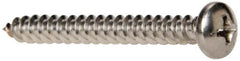 Value Collection - #8 Pan Head Phillips Sheet Metal Screw - Stainless Steel, 1-1/2" Length Under Head, Grade 316 - Benchmark Tooling