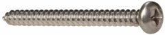 Value Collection - #8 Pan Head Phillips Sheet Metal Screw - Stainless Steel, 2" Length Under Head, Grade 316 - Benchmark Tooling