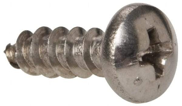 Value Collection - #10 Pan Head Phillips Sheet Metal Screw - Stainless Steel, 5/8" Length Under Head, Grade 316 - Benchmark Tooling