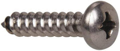 Value Collection - #10 Pan Head Phillips Sheet Metal Screw - Stainless Steel, 1-1/4" Length Under Head, Grade 316 - Benchmark Tooling
