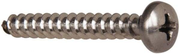 Value Collection - #10 Pan Head Phillips Sheet Metal Screw - Stainless Steel, 1-1/2" Length Under Head, Grade 316 - Benchmark Tooling