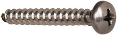 Value Collection - #10 Pan Head Phillips Sheet Metal Screw - Stainless Steel, 1-1/2" Length Under Head, Grade 316 - Benchmark Tooling