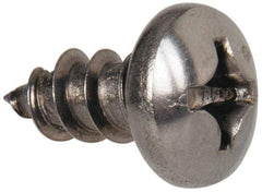 Value Collection - #12 Pan Head Phillips Sheet Metal Screw - Stainless Steel, 1/2" Length Under Head, Grade 316 - Benchmark Tooling
