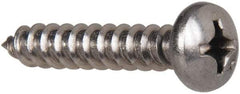 Value Collection - #12 Pan Head Phillips Sheet Metal Screw - Stainless Steel, 1-1/4" Length Under Head, Grade 316 - Benchmark Tooling