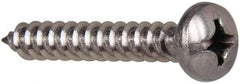 Value Collection - #12 Pan Head Phillips Sheet Metal Screw - Stainless Steel, 1-1/2" Length Under Head, Grade 316 - Benchmark Tooling