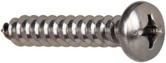 Value Collection - #14 Pan Head Phillips Sheet Metal Screw - Stainless Steel, 1-1/2" Length Under Head, Grade 316 - Benchmark Tooling