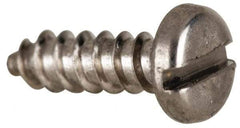 Value Collection - #4 Pan Head Slotted Sheet Metal Screw - Stainless Steel, 3/8" Length Under Head, Grade 316 - Benchmark Tooling