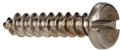 Value Collection - #6 Pan Head Slotted Sheet Metal Screw - Stainless Steel, 5/8" Length Under Head, Grade 316 - Benchmark Tooling