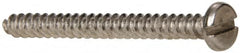 Value Collection - #6 Pan Head Slotted Sheet Metal Screw - Stainless Steel, 1-1/2" Length Under Head, Grade 316 - Benchmark Tooling